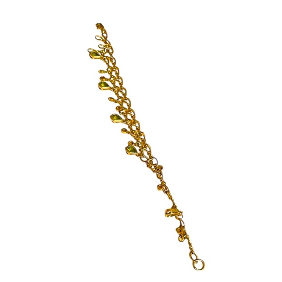 Peridot and Citrine Sterling Silver Charm Bracelet from The Silver Company - Picture 8 of 10